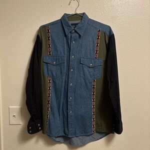 Wrangler Blue Denim Shirt